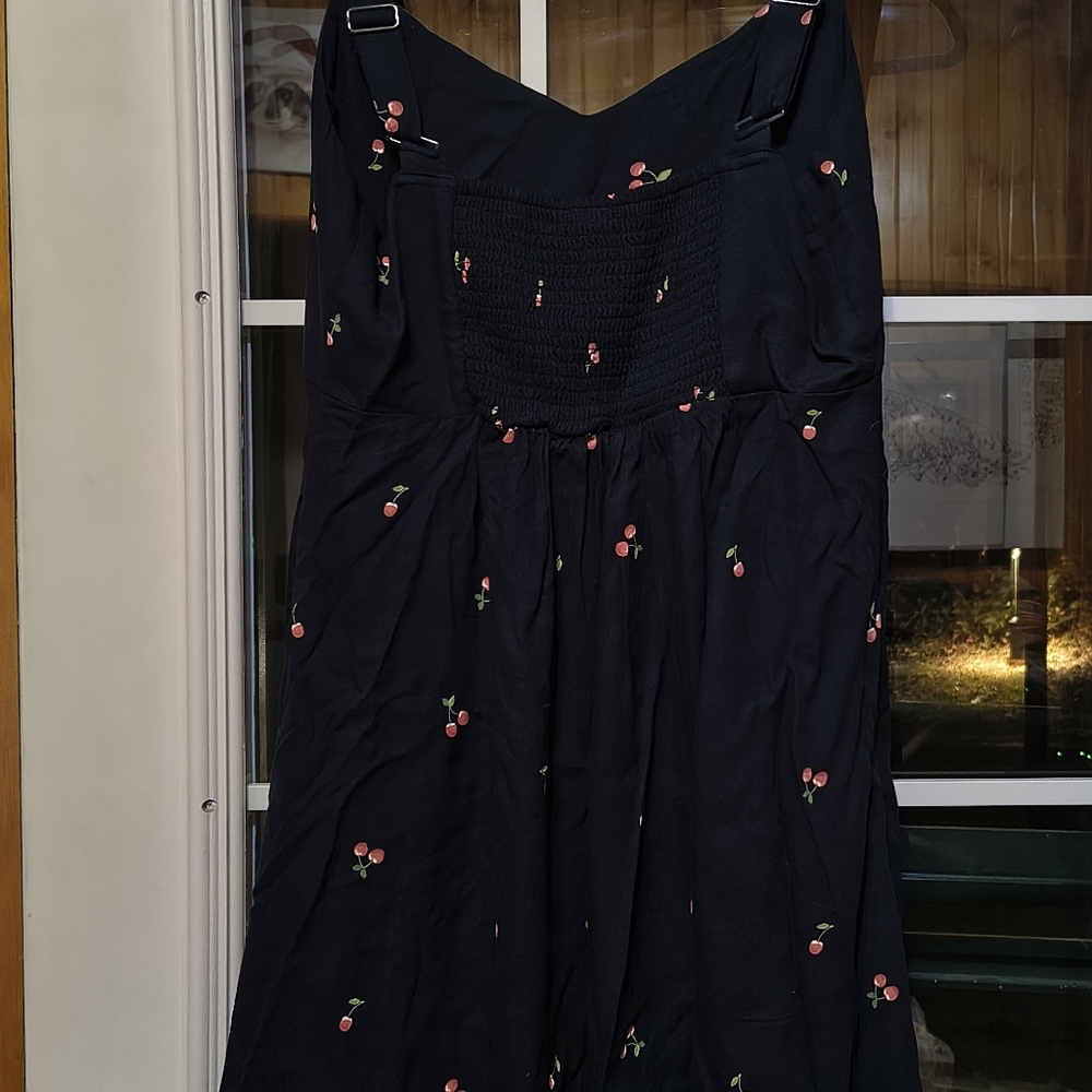 Cherry Print Navy Dress By Old Navy - Picture 4 of 10